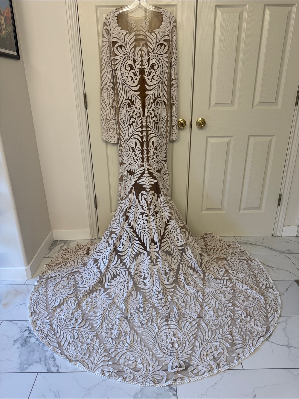 Discontinued Avril Wedding Gown by Rue de Seine—Never Worn
